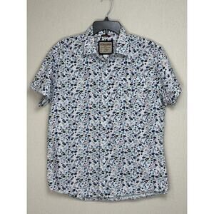 Hudson And Barrow NYC Button Down Floral Shirt Men’s Sz L Preppy Fresh Y2K